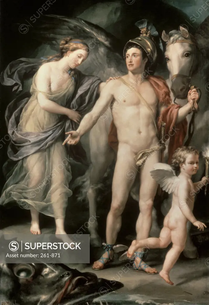 Perseus and Andromeda  1777 Anton Raffael Mengs (1728-1779/German) Hermitage Museum, St. Petersburg, Russia 