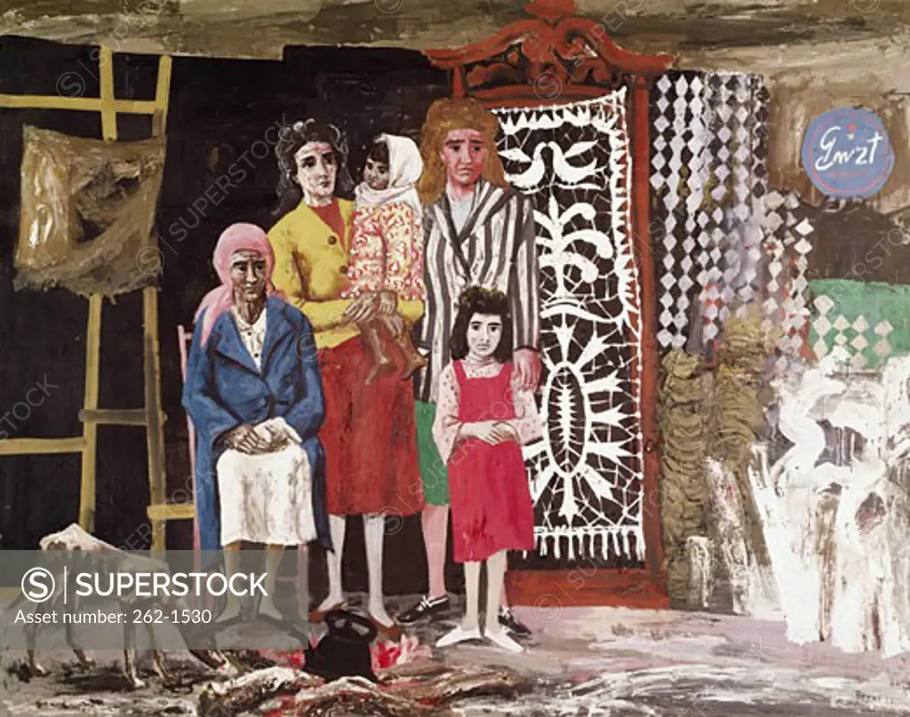 The Family by Antonio Berni,  1957,  (1905-1981)