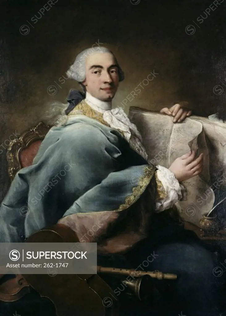 Portrait of a Musician Alessandro Longhi (1733-1813 Italian) Oil on canvas 