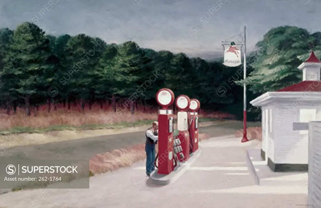 Gas by Edward Hopper, 1882-1967