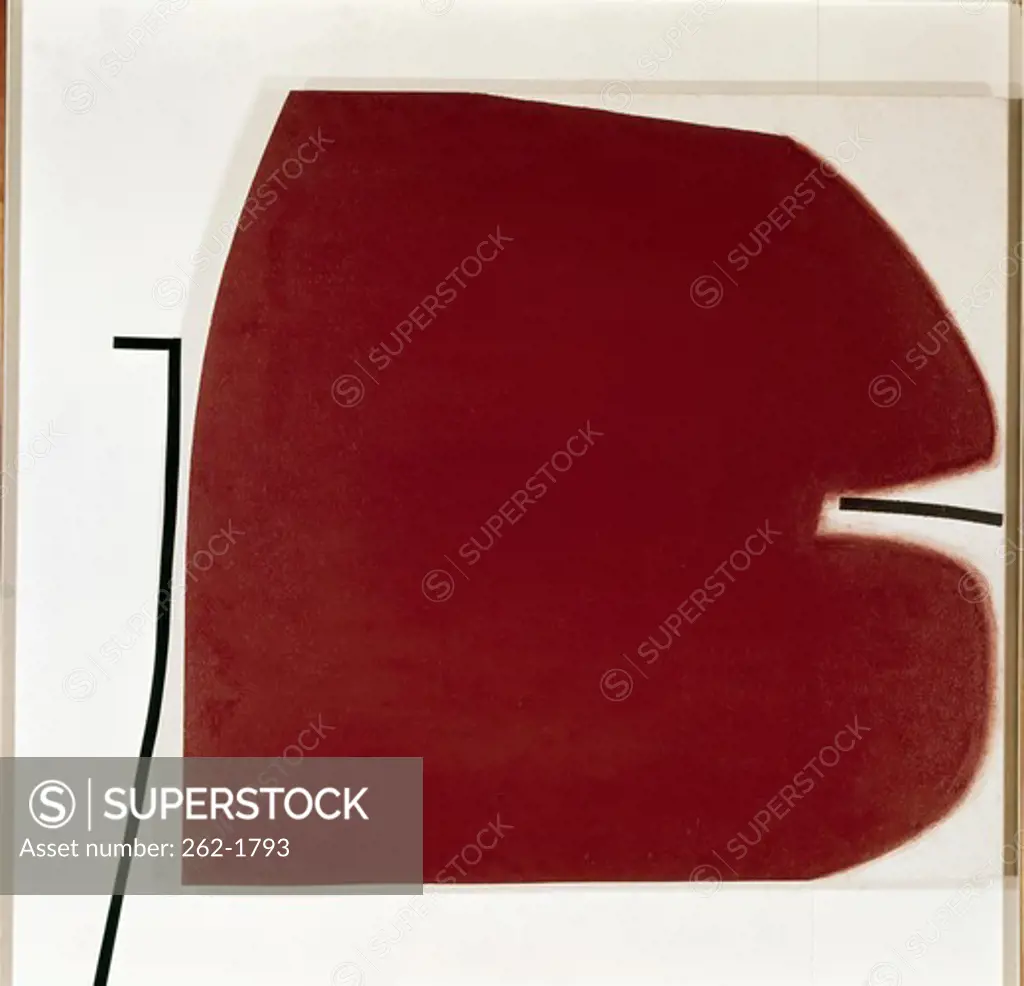 Red Abstract by Victor Pasmore,  1963, 1909-1998