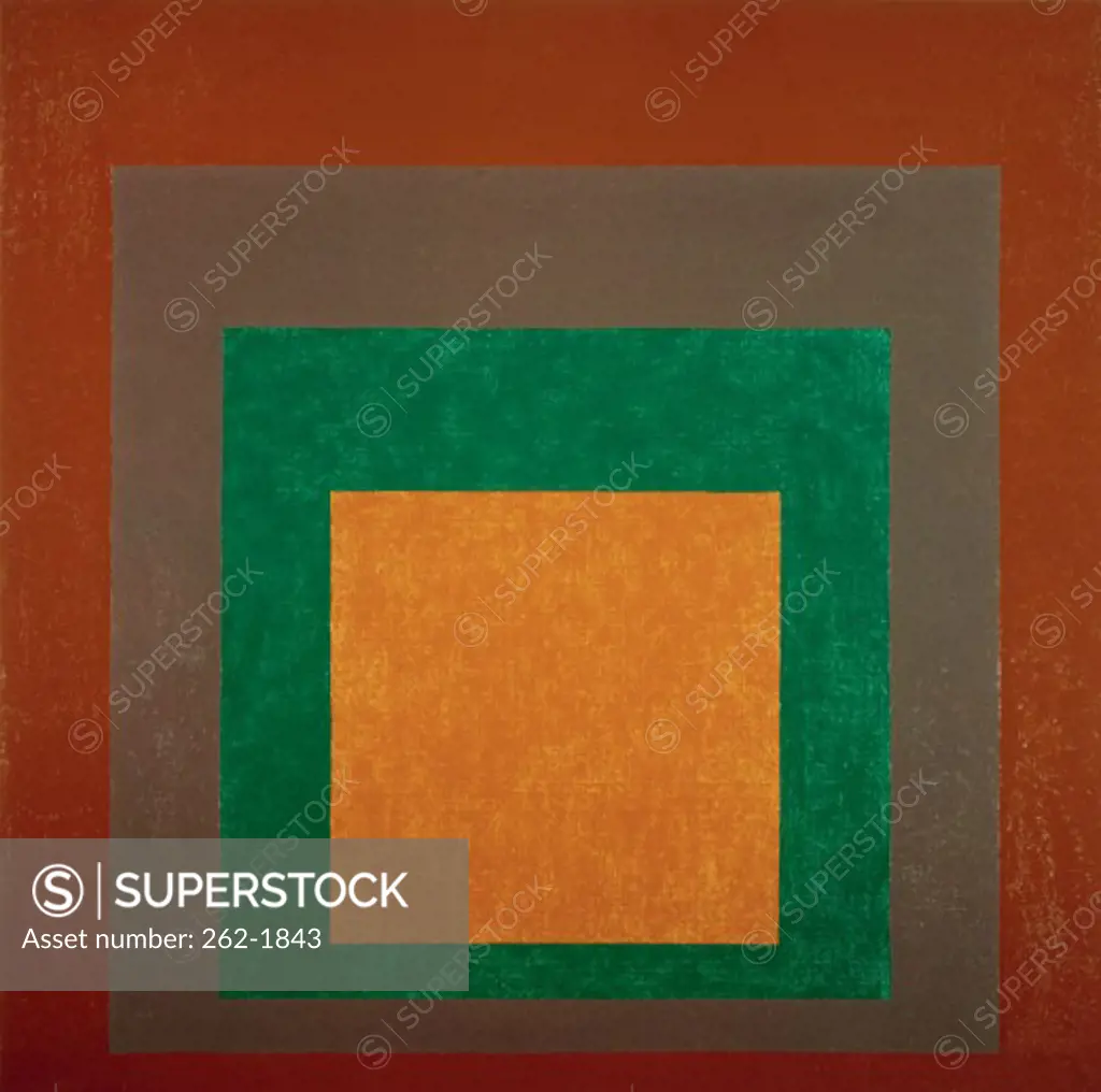 Homage To The Square - Elected II by Josef Albers, 1888-1976