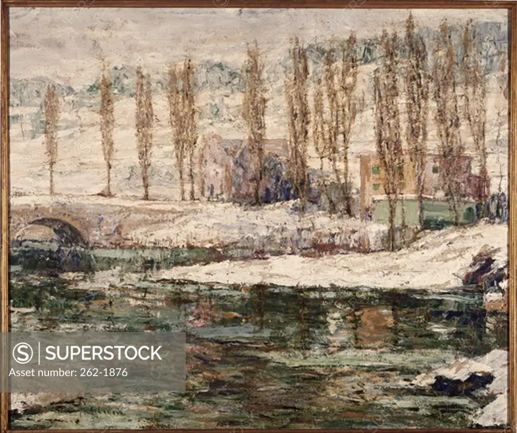 Winter Ernest Lawson (1873-1939 American) Oil on canvas