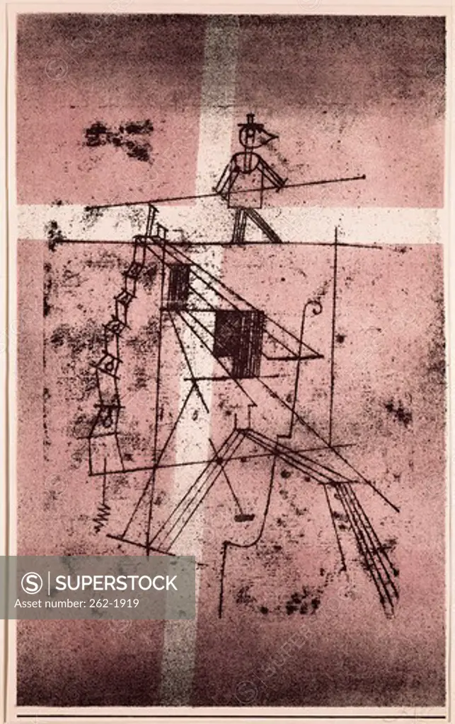 The Tightrope Dancer  1923 Paul Klee (1879-1940 Swiss) Watercolor Kunstmuseum Bern, Switzerland  