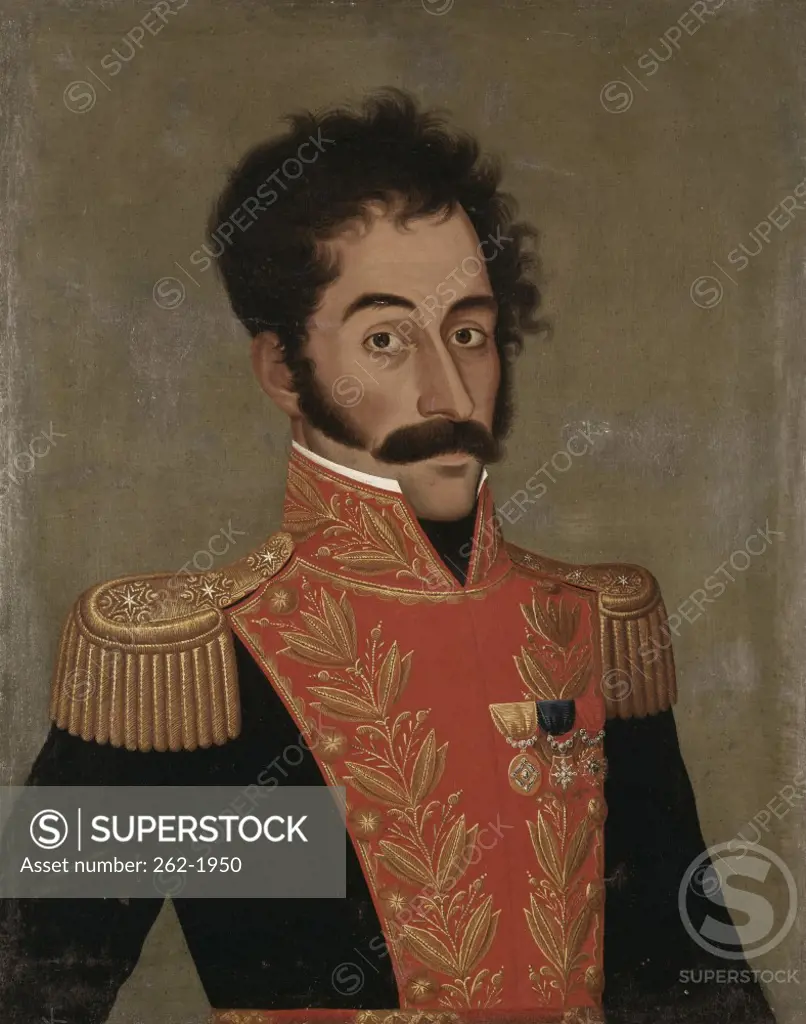 Simon Bolivar  Jose Gil de Castro Morales (1780-ca.1839/Peruvian) 
