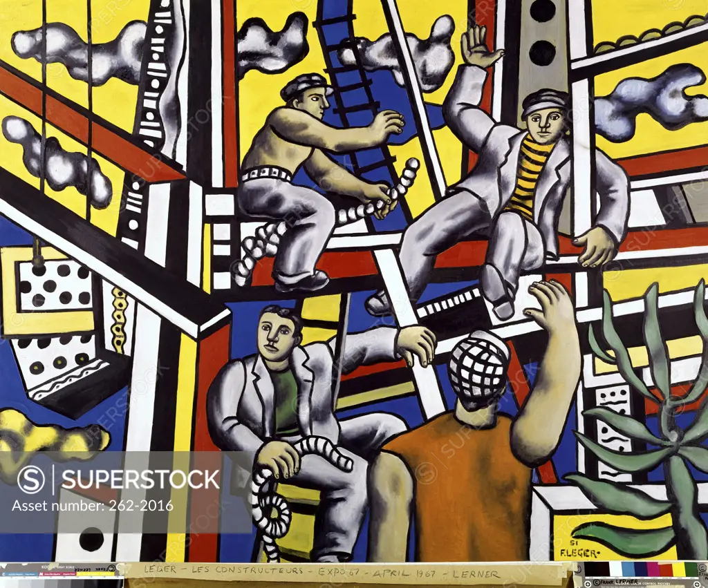 Construction Workers by Fernand Leger, 1951, (1881-1955