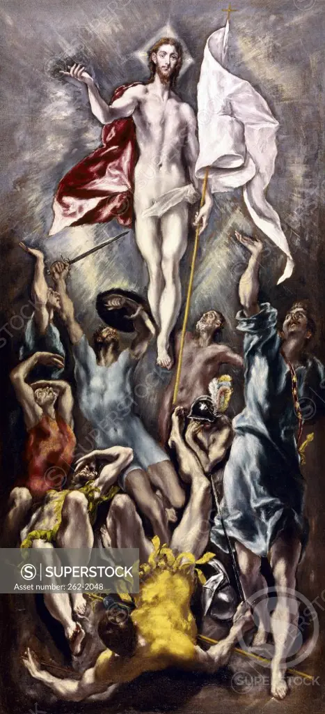 The Resurrection 1605-1610 El Greco (1541-1614/Greek) Oil on canvas Prado Museum, Madrid