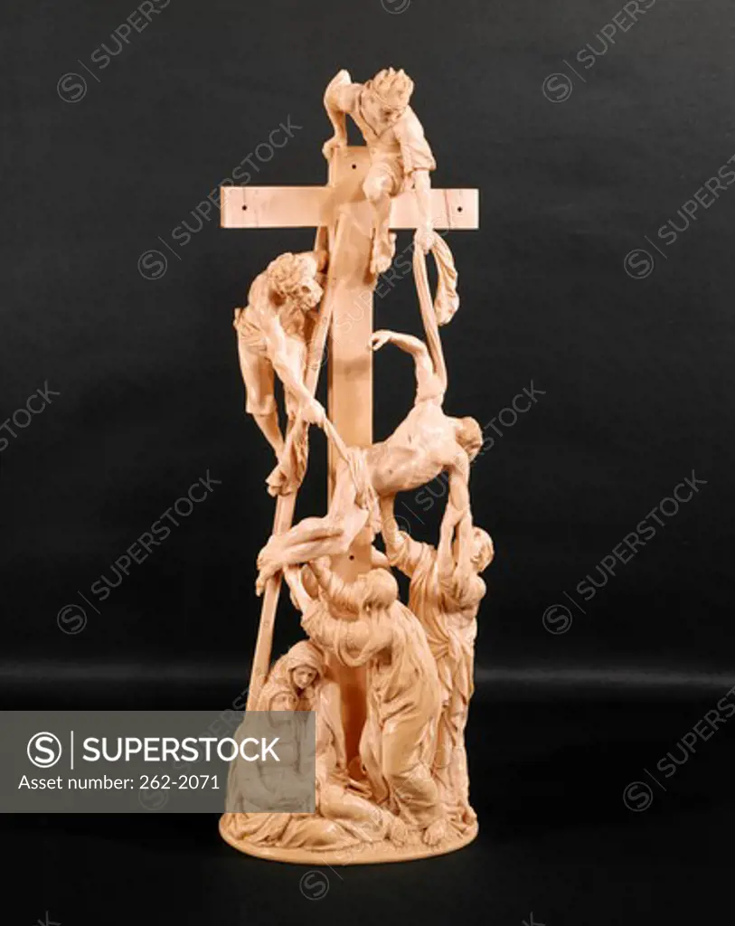 Descent from the Cross by Adam Lenckhardt, sculpture, 1653, USA, Ohio, Cleveland Museum of Art