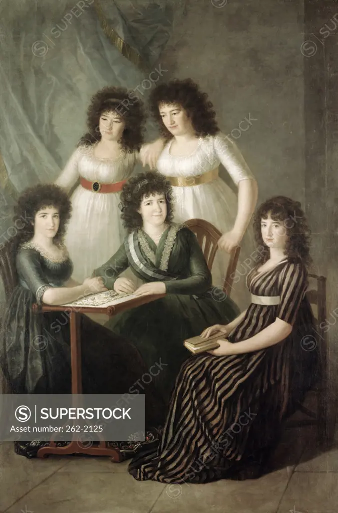 6th Contessa of Motijo and her Four Daughters Franciso Goya y Lucientes (1746-1828 /Spanish)  Collection of the Duke of Berwick and Alba, Madrid 