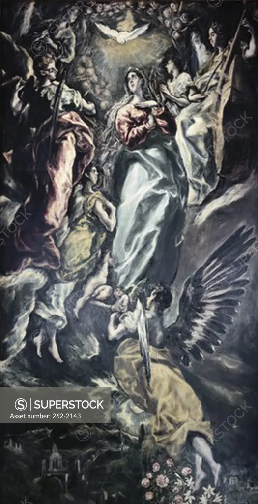 The Immaculate Conception El Greco (1541-1614/Greek) Oil on canvas Iglesia Santa Cruz, Toledo, Spain