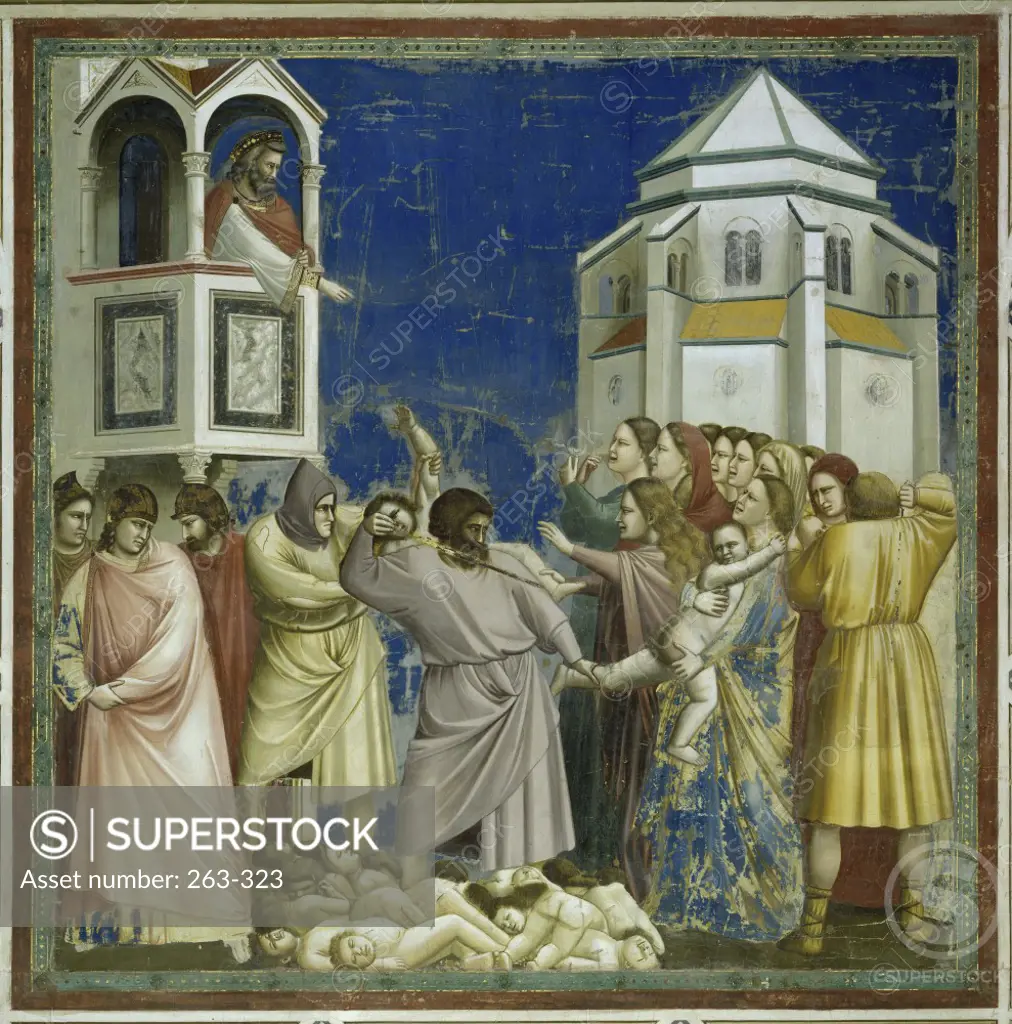 Massacre of the Innocents Giotto di Bondone (c.1266-1337/Italian) Fresco  Arena Chapel, Padua, Italy