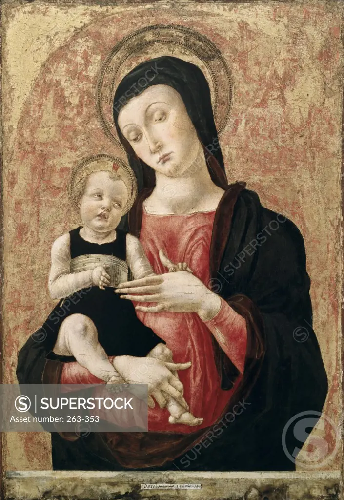 Madonna and Child  Bartolomeo Vivarini (Ac.1450-1499/Venetian)  Correr Civic Museum, Venice 