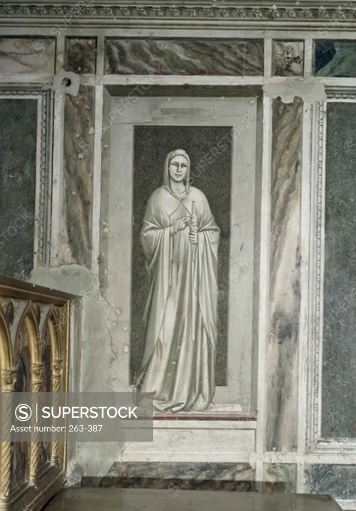 Temperance 1303-1305 Giotto (ca. 1266-1337 Italian) Fresco Capella degli Scrovegni, Padua, Italy