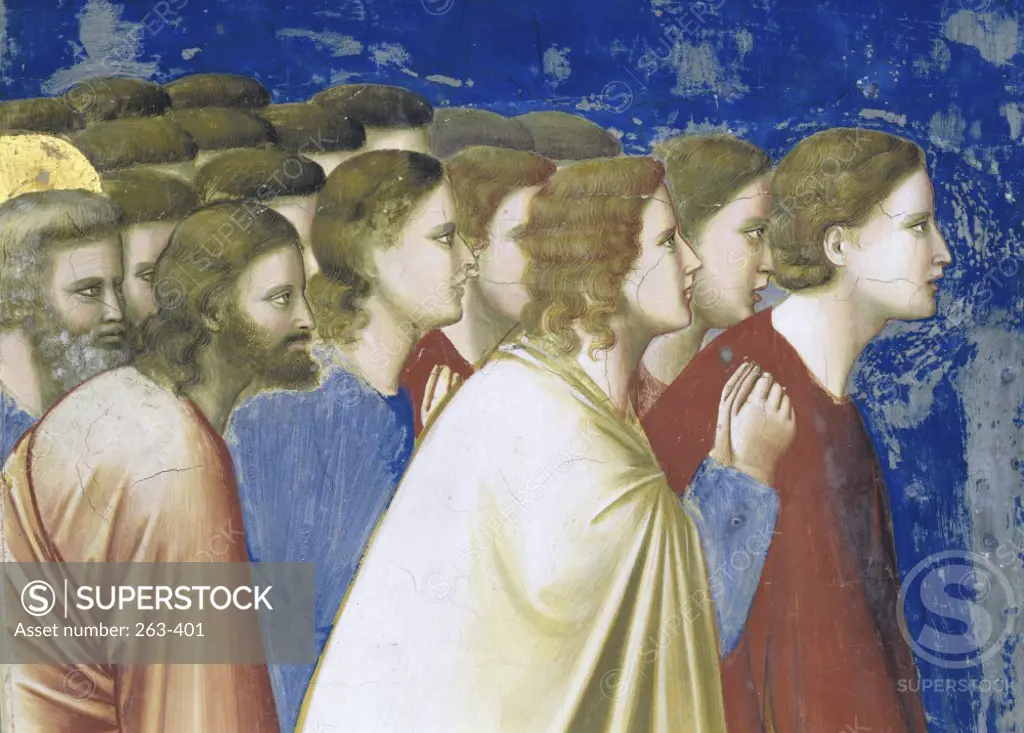 The Suitors' Prayer before the Rods  (Detail)  Giotto di Bondone (c. 1266-1337/Florentine)  Fresco  Arena Chapel, Cappella degli Scrovegni, Padua  