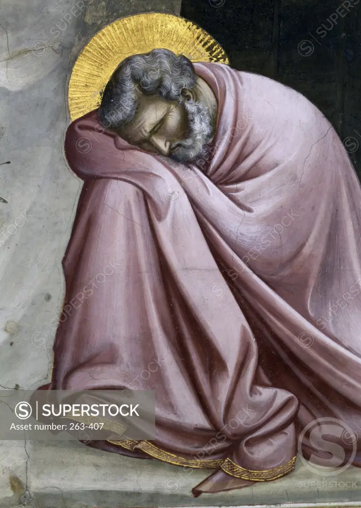 Joseph's Dream (Detail)  1303-1305 Giotto (ca. 1266-1337 Italian)  Fresco Capella degli Scrovegni, Padua, Italy