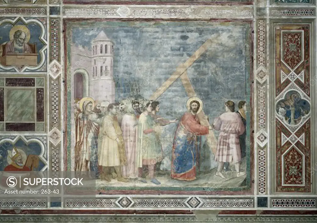 Christ Carrying the Cross Giotto (1266-1337/Italian) Fresco Arena Chapel, Cappella Degli Scrovegni, Padua 