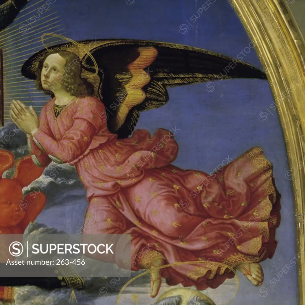 Christ in Glory - Angel Detail Domenico Ghirlandaio (1449-1494 Italian) Pinacoteca, Volterra