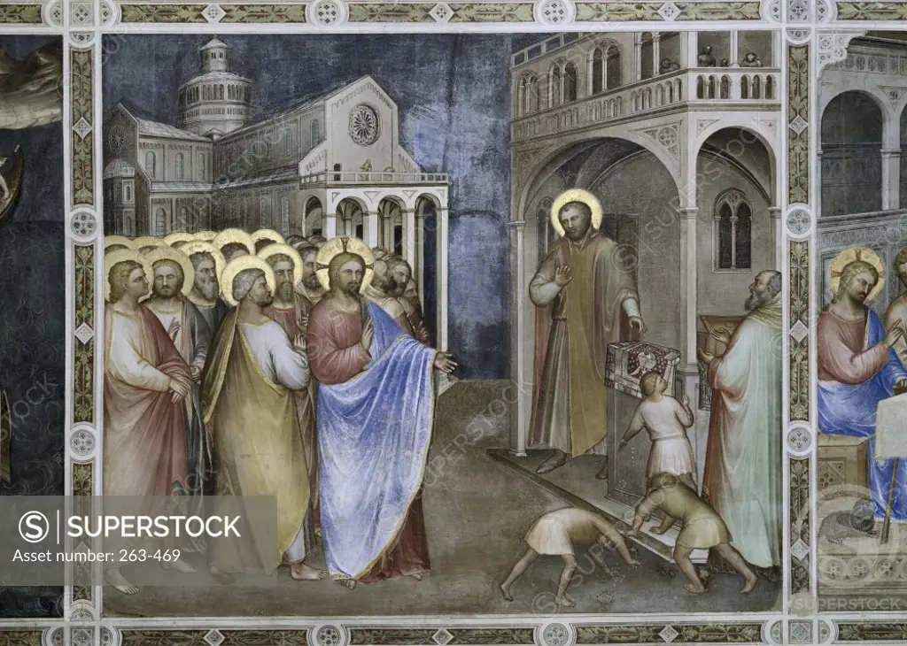Vocation of Matthew  Giusto di Giovanni Menabuoi (op. 1363-d. 1393/ Italian)  Fresco  Baptistry of the Cathedral, Padua 