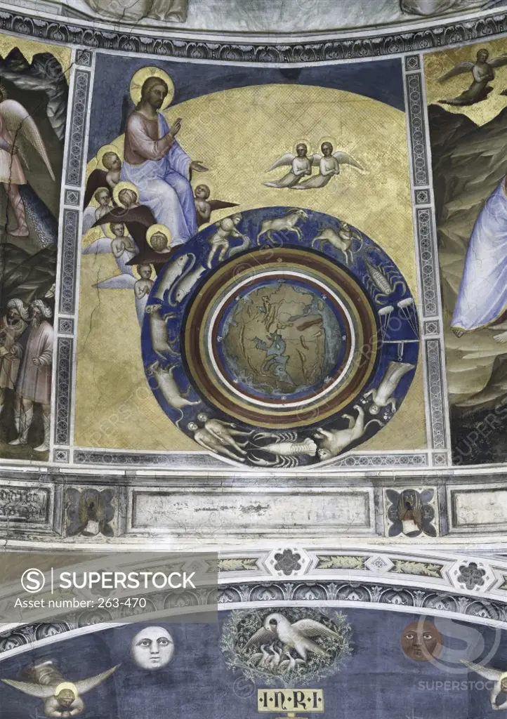 Creation of the World  c. 1376  Giusto di Giovanni Menabuoi (op. 1363-1393/ Italian  Fresco  Baptistry of the Cathedral, Padua  
