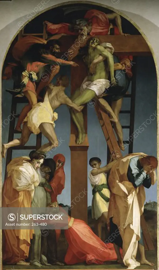 The Descent from the Cross Rosso Fiorentino (1495-1540 Italian) Pinacoteca, Volterra 
