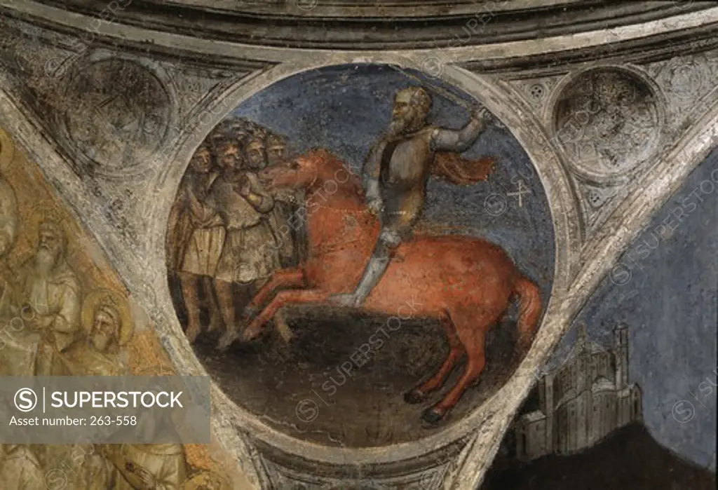 Red Horse (The Second Seal) From Apocalypse:  Descent of The Holy Ghost Giusto de Menabuoi (active 1349-ca. 1390 Italian) Baptistry, Padua, Italy