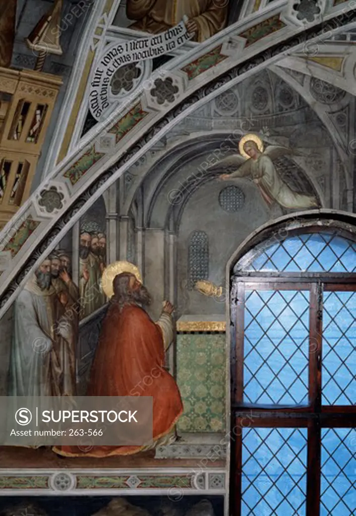 Zacharia's Prayer (from: Stories of St. John the Baptist) Giusto de' Menabuoi (active 1349-ca. 1390 Italian) Fresco Baptistery of the Cathedral, Padua