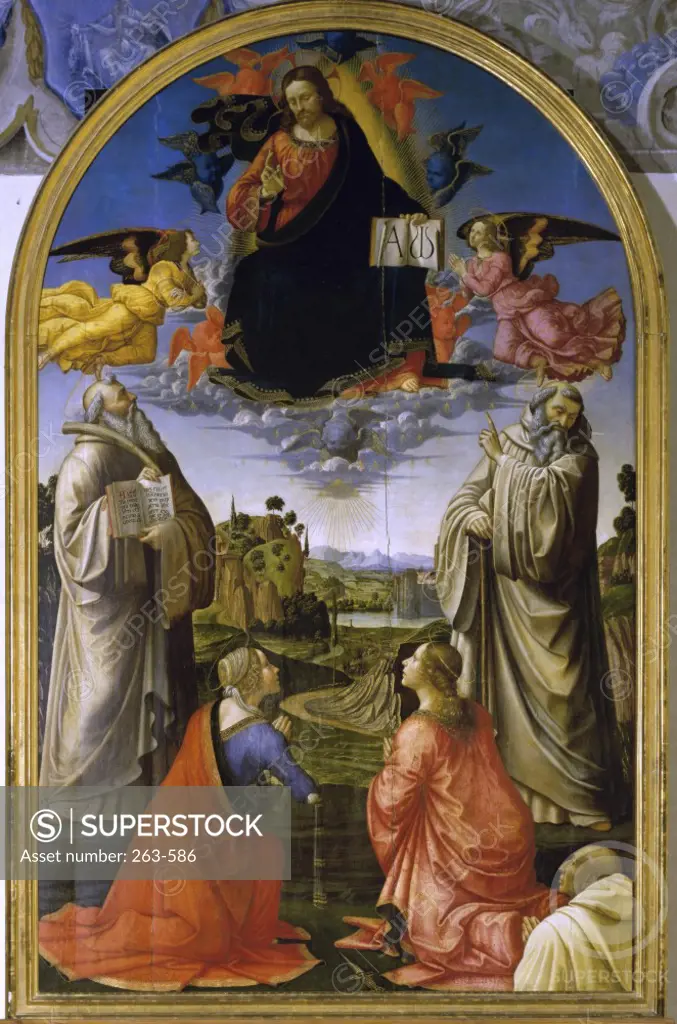 Christ in Glory among the Saints  1492, Domenico Ghirlandaio (1449-1494/ Florentine)  Tempera on Board  Pinacoteca, Volterra, Italy 