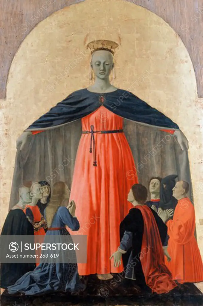 Madonna of Mercy Piero della Francesca (1410/20-1492 Italian) Civic Museum, Sansepolcro, Italy 