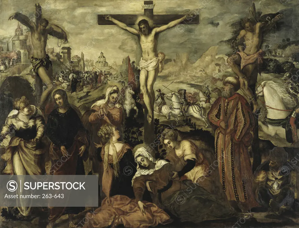 The Crucifixion Jacopo Tintoretto (1519-1594/Italian) Civic Museum, Padua, Italy