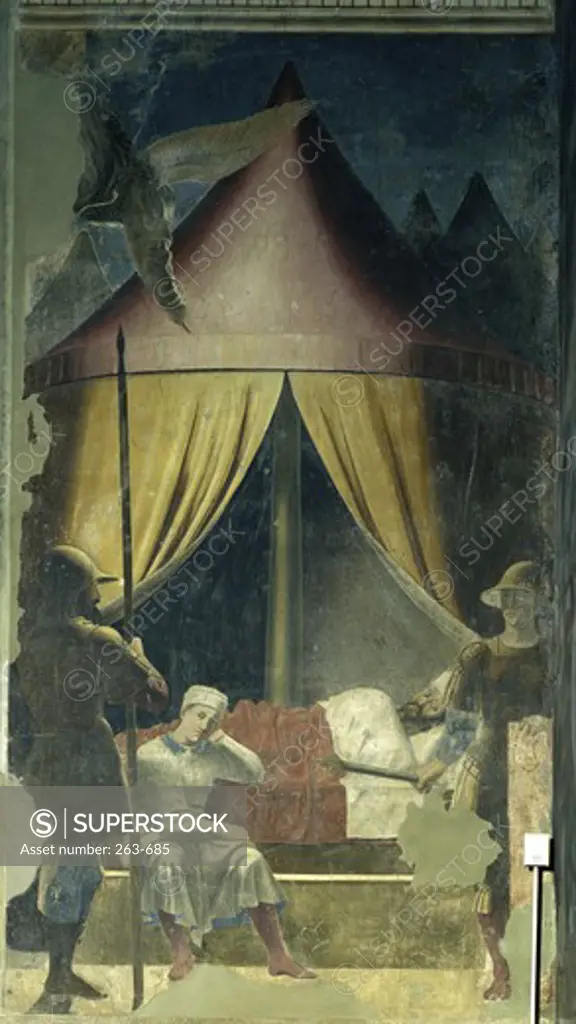 The Dream of Constantine ca. 1455 Piero della Francesca (ca.1415-1492 Italian) Fresco San Francesco, Arezzo, Italy