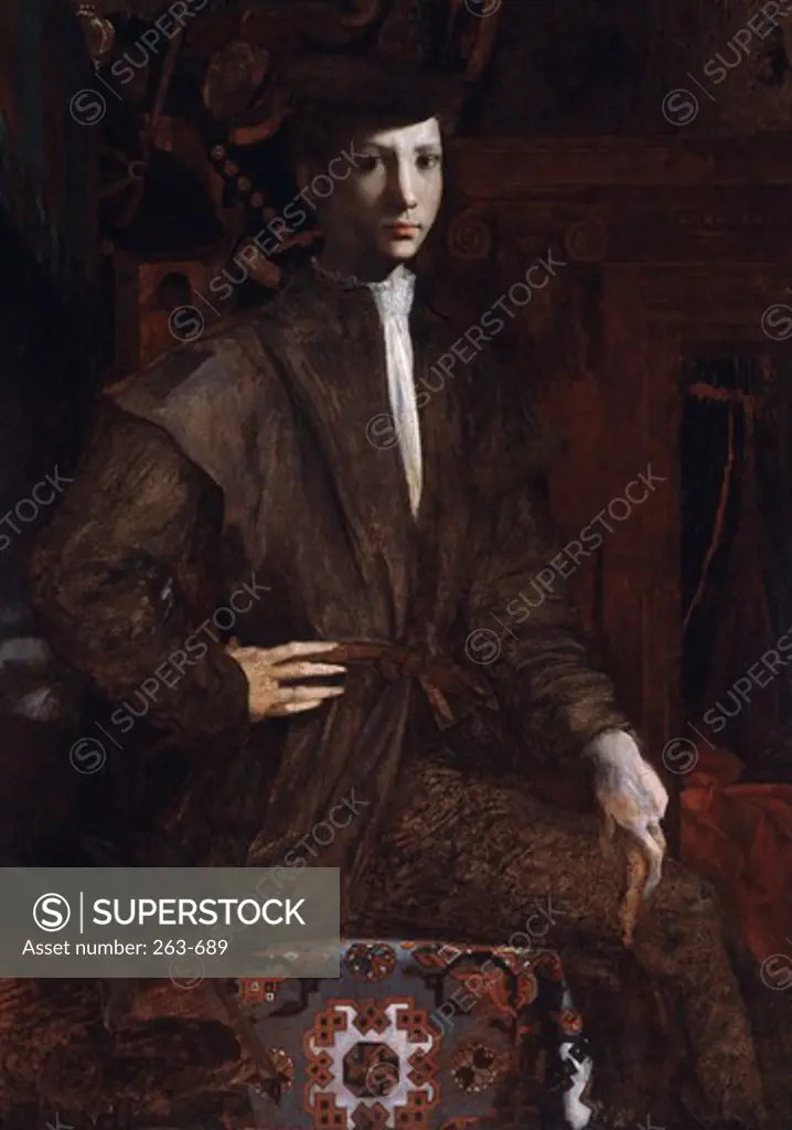 Portrait of Giovinetto Rosso Fiorentino (1495-1540 Italian) Capodimonte, Naples, Italy 