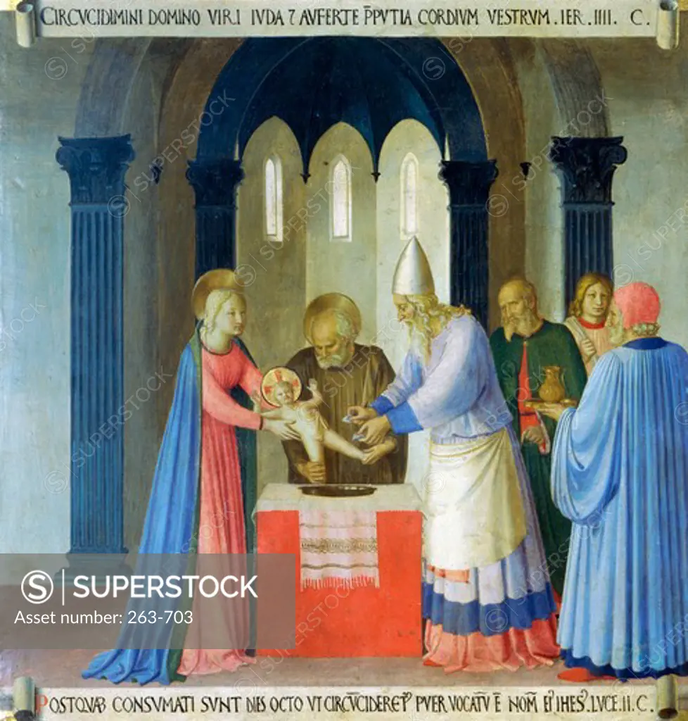 The Story of the Life of Christ, Circumcision of Jesus Fra Angelico (ca.1395-1455 Italian) Museo di San Marco, Florence, Italy