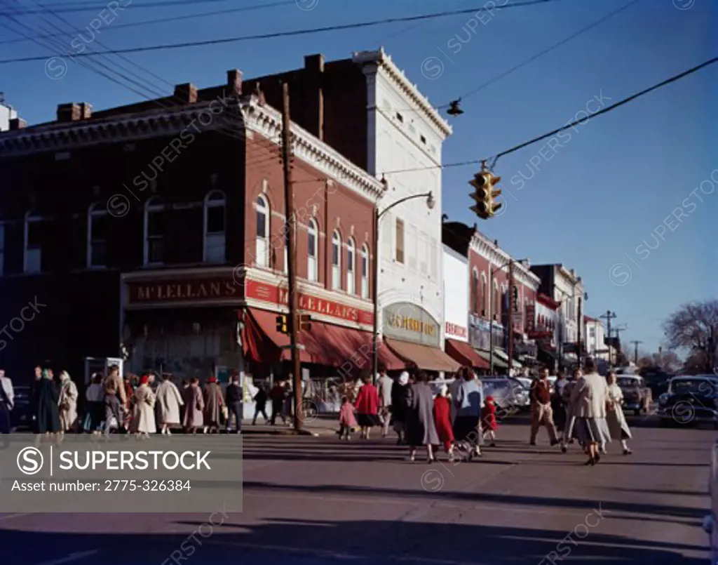 Group of people in a street, Huntsville, Alabama, USA