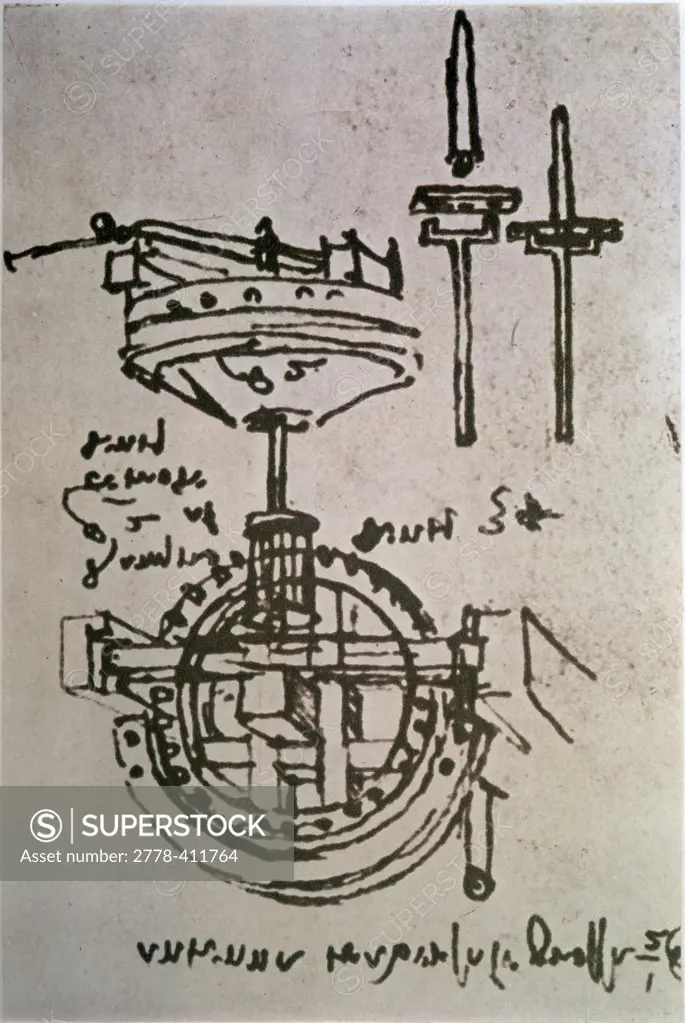 Mechanical Drawings #3 Leonardo da Vinci 1452-1519 Florentine 