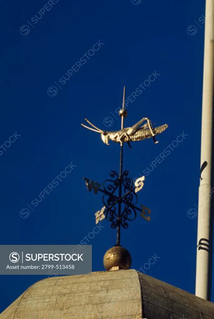 Low angle view of a weather vane