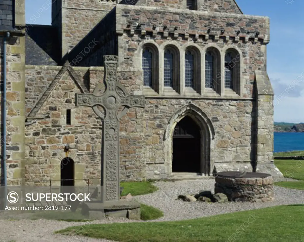 Iona Cathedral With Saint John's CrossScotland