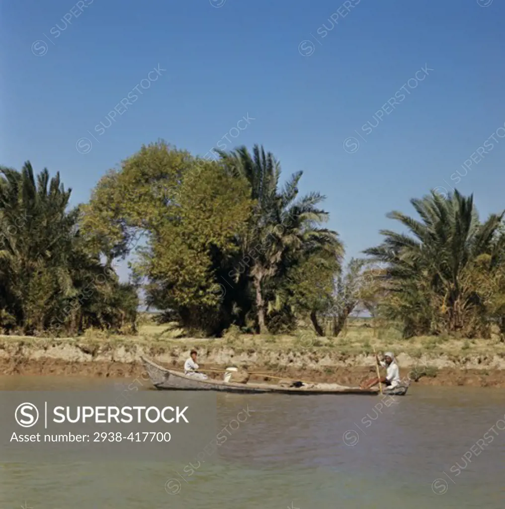 Mashuf Boat Euphrates River Iraq