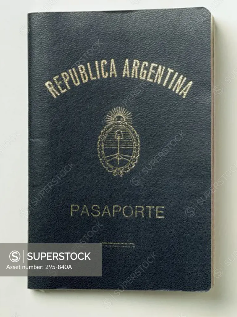 Close-up of a passport