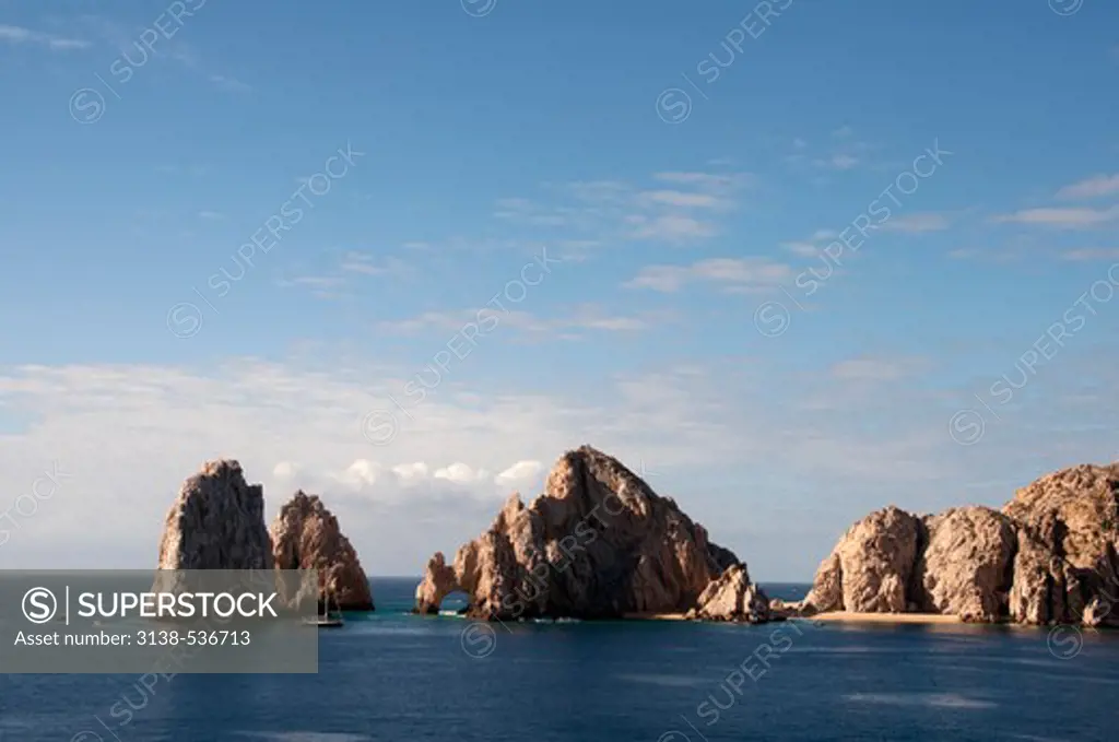 Rock formations in the ocean, Lover's Beach, Land's End, Cabo San Lucas, Baja California, Mexico