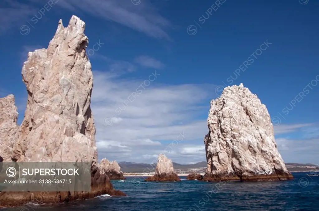 Rock formations in the ocean, Land's End, Cabo San Lucas, Baja California, Mexico
