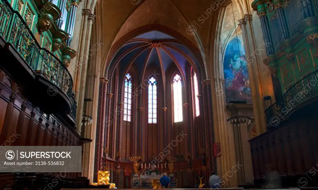 Interiors a cathedral, Saint Sauveur Cathedral, Aix-en-Provence, Bouches-du-Rhone, Provence-Alpes-Cote d'Azur, France