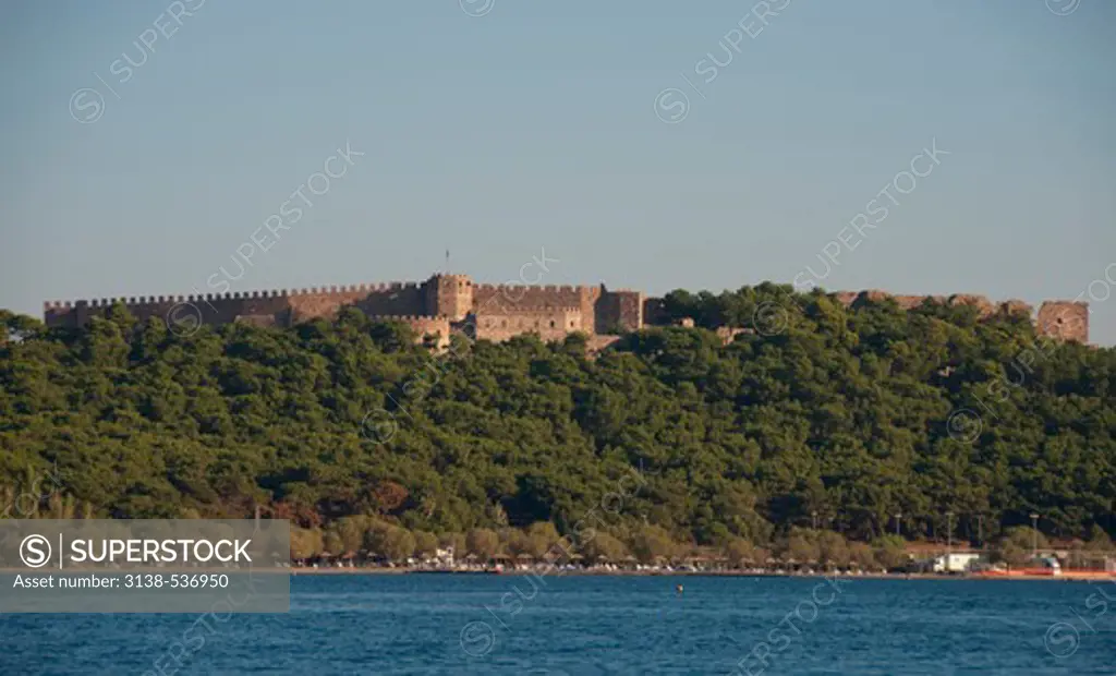Fort on a hill, Mytilene, Lesbos, Greece