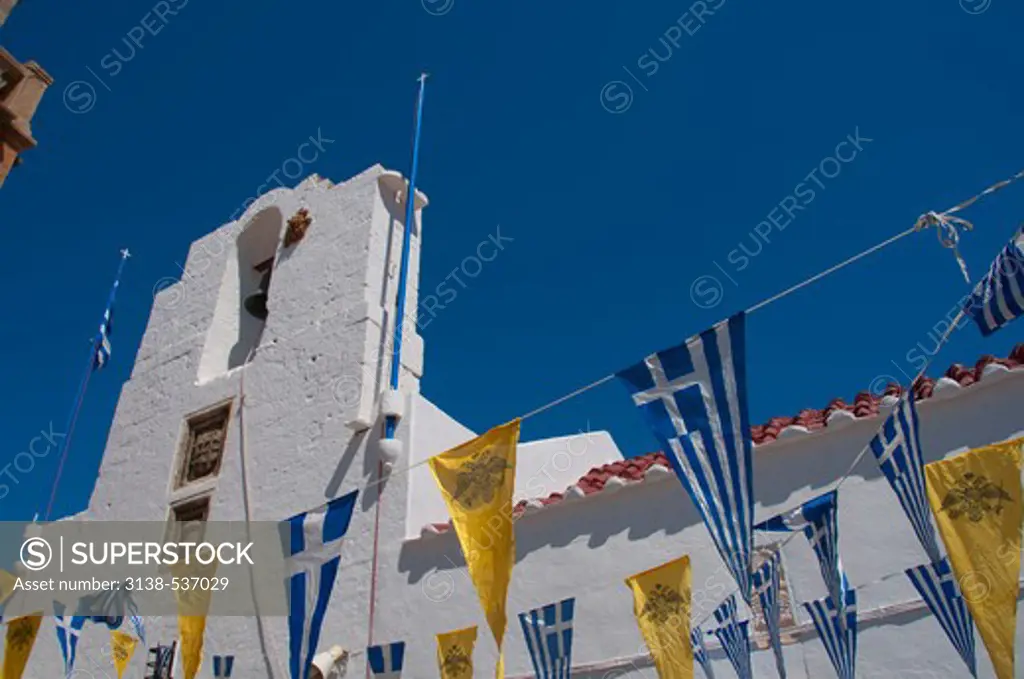 Low angle view of a building, Oia, Santorini, Cyclades Islands, Greece