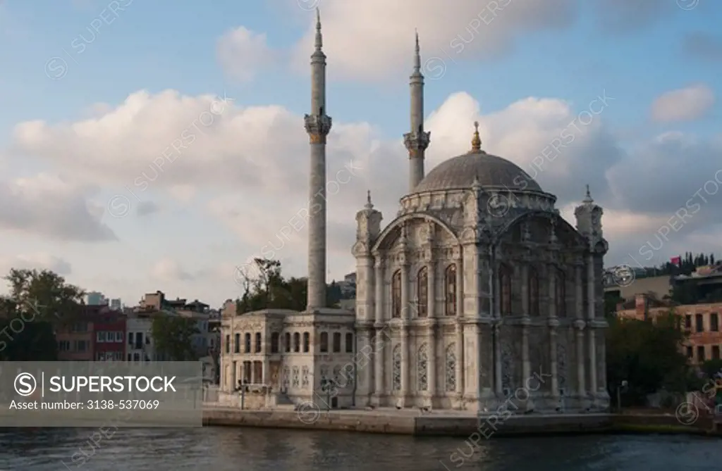Mosque at the waterfront, Ortakoy Mosque, Besiktas, Bosphorus, Istanbul, Turkey