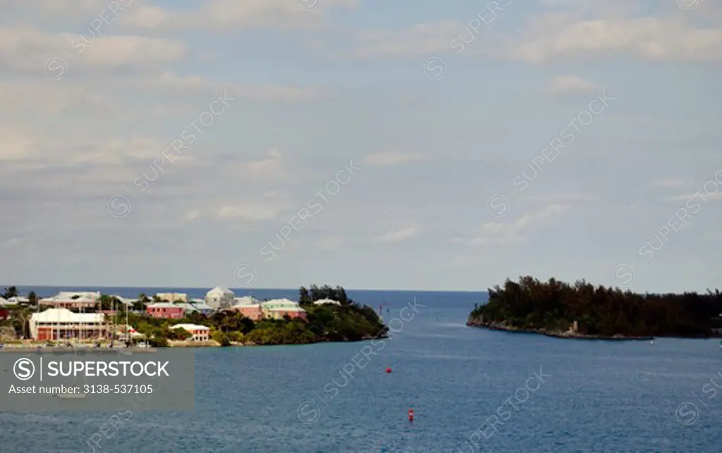 Bermuda, St. George Bay, entrance to St. Georges Harbour