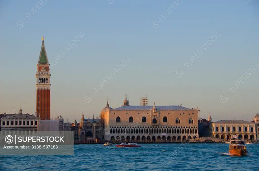 Bell tower Doges Palace, St. Mark's Square, Venice, Veneto, Italy