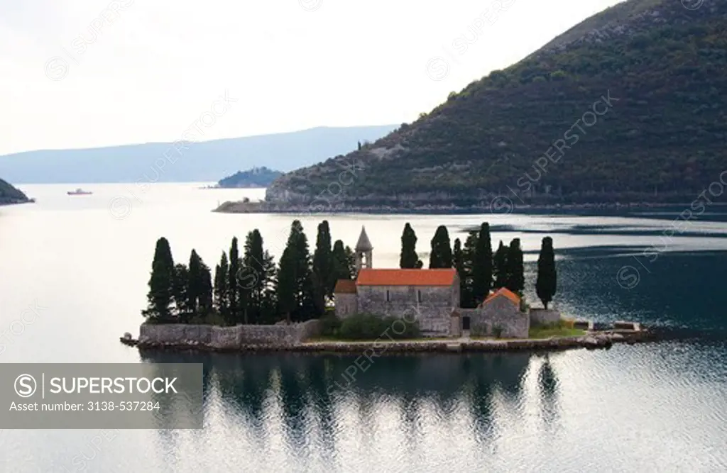 Church on Saint George Island, Kotor Bay, Montenegro