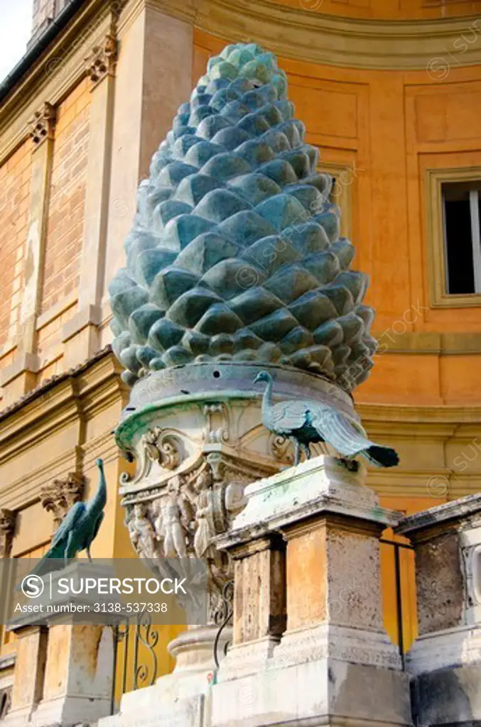 Pine cone sculpture at Cortile della Pigna, Vatican Museums, Vatican City