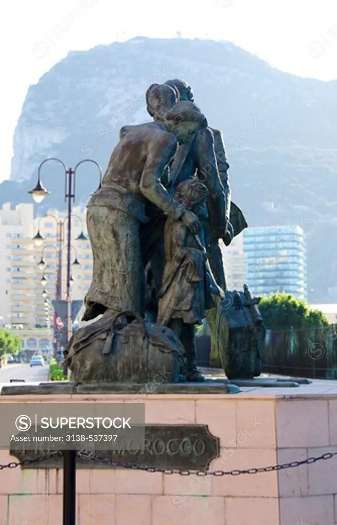 French Morocco statues, Gibraltar, Spain