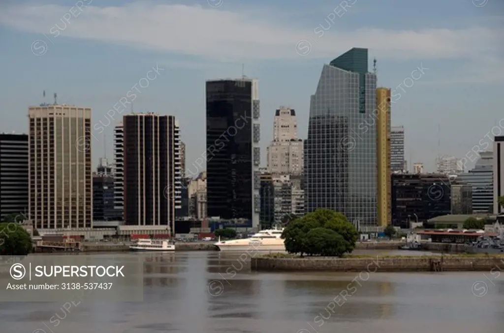 Skylines at the waterfront, Buenos Aires, Argentina